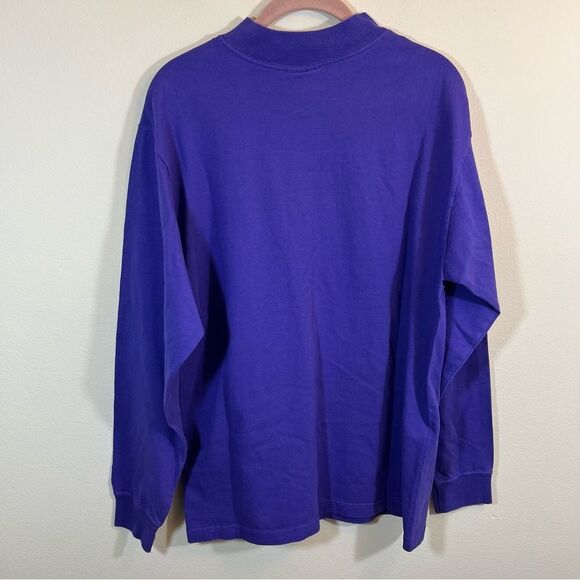 ✨ Reebok NFL Y2K Purple Mock Neck Long Sleeve Minnesota Vikings Medium - Picture 10 of 12